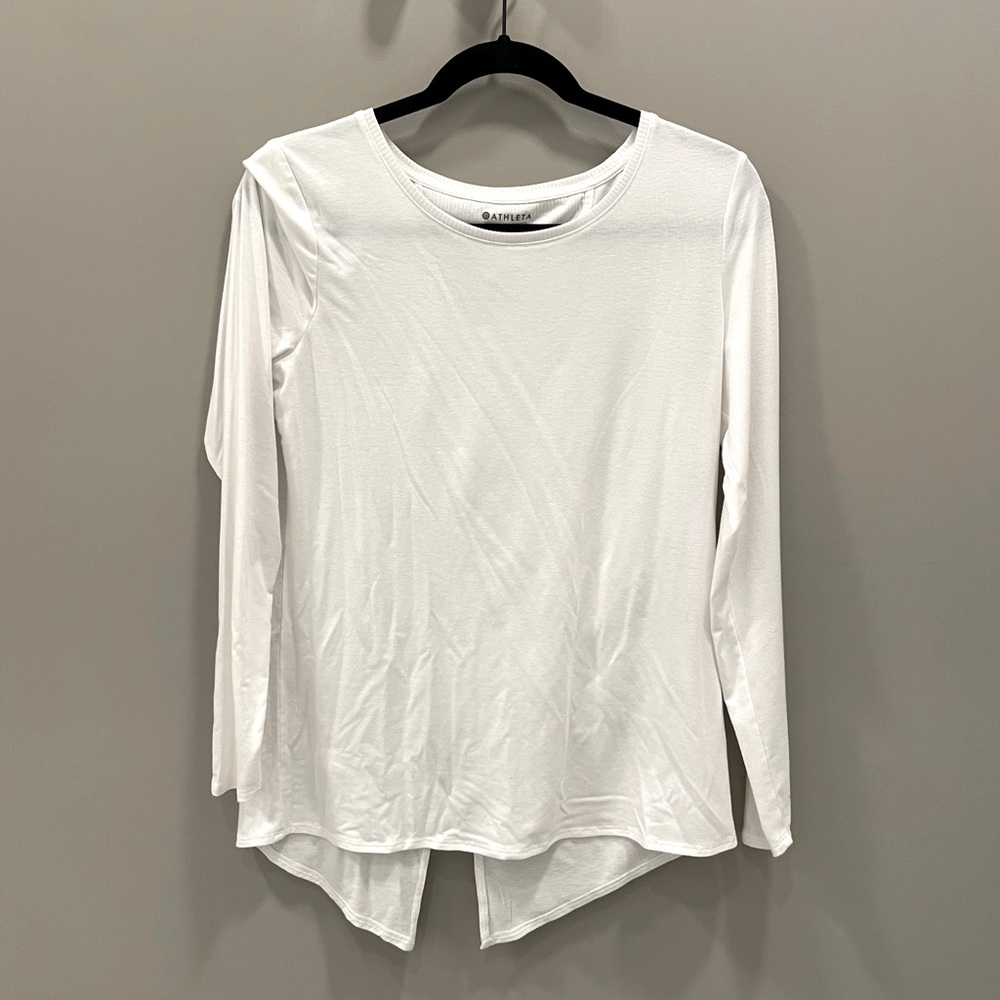 Athleta white long sleeve (size small)